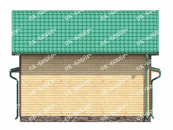 Дом из бруса 8х8. фото